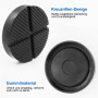 Lot de 2 supports en caoutchouc pour cric avec rainure et profilé - Noir - Pour cric et élévateurs