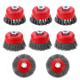 Neuytiky 8 Pièces Brosse Métallique pour Perceuse Meuleuse D'angle