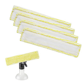 Neuytiky 4 Pcs Bonnettes Microfibre Accessoire pour Kärcher Nettoyeu, Tampons d'accessoires pour l'aspirateur de Vitres, Aspirat Neuytiky 4 Pcs Bonnettes Microfibre Accessoire pour Kärcher Nettoyeu