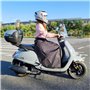 Pelucton Tablier Couvre Jambe Scooter Universel, Housses de Protection Froid Imperméable pour Scooter en Hiver, Jupe De Pluie An