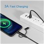 Câble Chargeur Multi Embout, 5 en 1 Câble Multi USB A/C [1M] Câble multi chargeur de Chargement Charge Rapide avec Micro USB Typ