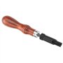 Outil à rainurer en cuir de type V Traitement du cuir Groover Outils de gouge en bois pour Artisanat en cuir en bois Leather Too