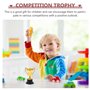 10Pièces Trophées Mini Plastique Or pour Garçon Fille Récompenses de Compétition et Jouets Éducatifs pour et Activités Scolaires