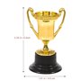 10Pièces Trophées Mini Plastique Or pour Garçon Fille Récompenses de Compétition et Jouets Éducatifs pour et Activités Scolaires