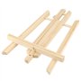 HAKZEON Lot de 6 Chevalets de Table en Bois avec Barre Mobile, 30 cm Chevalet Pliable en Bois pour Peintures, Dessins, Photos En