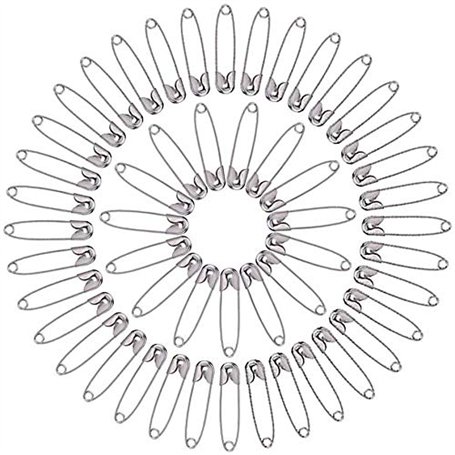 Épingle de sûreté，Épingle a Nourrice Goupille de sécurité argentée