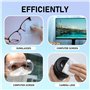 RYHHH Lot De 100 Lingettes Nettoyantes Pour Lunettes,Pre-Moistened Lens Cleaning Wipes, Séchage Rapide,Pour Lunettes, Appareils 