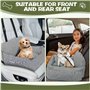 Otauoaea Siege Auto Chien Petite Taille, Panier Voiture Sûr et Confortable, Avec Coussin Dehoussable et Lavable, Laisse de Sécur
