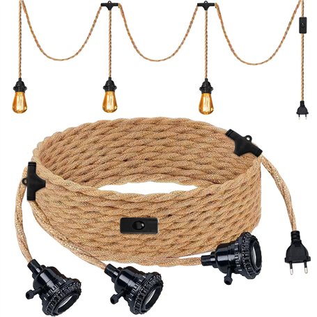 BORDEAG Douille De Lampe E27 6.8m