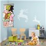 GUIGUZI Support d'angle pour Jouets en Peluche, Supports de Rangement pour Jouet Ours, Organisateur Suspendu pour Chambre d'enfa