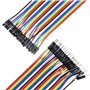 YXPCARS 240pcs Jumper Wires Kit Fils Cavaliers 10cm et 20cm Mâle à Femelle, Mâle à Mâle, Femelle à Femelle sans Soudure Breadboa
