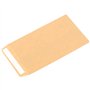 HEIHAK Lot de 200 petites enveloppes autocollantes en papier kraft pour graines, pièces de monnaie et petits articles Marron 6 x