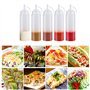 Bouteille Sauce, Recipient Sauce, 6 Pcs 250ml Bouteille à Condiments, Bouteille de Sauce,8oz Presser Les Bouteilles, Transparent