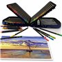 Crayon de Couleur pro Materiel Dessin,120 Dessin Crayon de Bois Set pré-aiguisés Pour Enfants et Adultes Avec Mines à Base D'hui