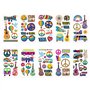 NYGGTYK Lot de 10 autocollants de tatouage hippie temporaire - Autocollants d'art de mode - Accessoires hippie - Convient pour l