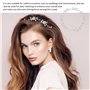 1 guirlande en cristal - Tiare - Décoration de baptême - Accessoire de cheveux de communion pour filles - Accessoire de cheveux 