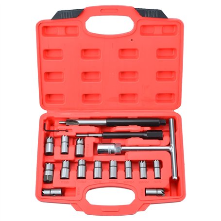 Zoomtools Lot de 17 coupe-sièges d'injecteur diesel