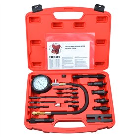 Zoomtools 17-pièces Testeur de compression pour moteurs diesel 70 Bar Testeur de compression diesel
