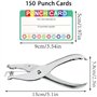 cartes de récompenses avec perforatrice manuelle pour la classe