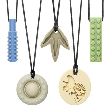 CLDY Lot de 5 Colliers Sensoriels à Mâcher