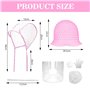 Bonnet à mèches en silicone avec trous - Réutilisable - Pour coloration et appareils de coiffure - Rose