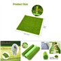 Gazon Artificiel 2 Tailles Tapis Synthétique Gazon Pelouse Jardin Micro Paysage Ornement Décor À La Maison (15*15 cm)faux grass