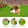 Gazon Artificiel 2 Tailles Tapis Synthétique Gazon Pelouse Jardin Micro Paysage Ornement Décor À La Maison (15*15 cm)faux grass