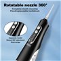 Annmiir Jet Dentaire Hydropulseur, Jet Dentaire Portable 4 Modes et 8 Buses de Rechange, Irrigateur Oral Professionnel Réservoir