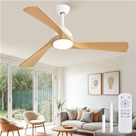 ZMISHIBO Ventilateur de Plafond avec Lumière et Télécommande