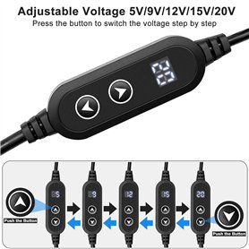 ZMISHIBO Ventilateur de Plafond avec Lumière et Télécommande