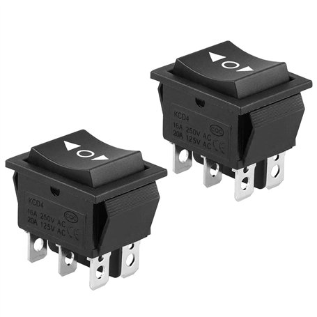 EEEKit 2 Pack interrupteurs à bascule momentané DPDT 6 broches