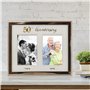 Lawrence Frames Cadre photo double en métal doré pour 50e anniversaire de mariage 10 x 15 cm
