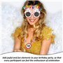 RELKLYU 1 Collier De 18 Ans, 1 Lunettes De Joyeux Anniversaire, Bijoux Créatifs en Perles, Universel pour Hommes Et Femmes, Déco