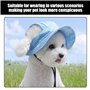2 Morceaux De Chapeau De Protection du Soleil pour Animaux De Compagnie, Courage De Pêche Réglable, Chat À L'Oreille Exposée, Ac