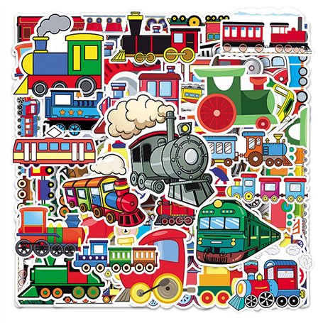 EHDWXVZM 100 Petits Autocollants De Train