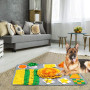 MULEVIP Tapis de Fouille Chien 72×52cm Tapis Snuffle Chien Puzzle Toys Tapis de Fouille Jeu Tapis Snuffle pour Chien Chat,Snuffl