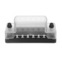 Jtron boitier fusible 12v auto 6 voies boite fusible pour ATO/ATC 1-20A fusible DC32 V M5 connecteur à vis porte-fusible avec fu
