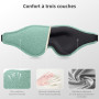 Masque de Nuit Innovant Trilancer 2025 pour Hommes et Femmes, Masque de Sommeil 3D Anti-Lumière Ultra Confort pour Dormir, Siest