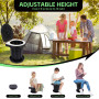 TOSUTO Toilette Portable Camping,Toilettes de Camping avec Couvercle,Seau Hygiénique pour Voiture,Toilette Pliable pour Campings