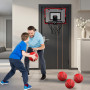 Panier Basketball pour Porte Mural avec 4 Ballons