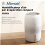 Elbe Inno Humidificateur d'air à évaporation à froid sans brouillard pour personnes allergiques et femmes enceintes jusqu'à 45 m