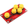 HALJIA AD Clavier Simuler Module Jeu Cinq Clés Module Analogique Bouton pour Capteur Clavier Extension Carte