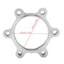 VGEBY Moyeux Filetés de Roue Libre de Vélo Disque de Frein de Disque de Disque Adaptateur de Rotor à 6 Boulons pour Bicyclette (