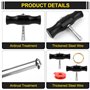 5 Pièces Universel Outils pour Pare Brise de Voiture Fil Outils de Dépose de Pare-Brise Kit d’Enlèvement de Pare-bris Outil de D
