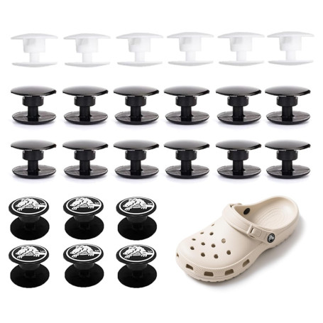 Nevoluxer Lot de 24 boutons pour Crocs - Clous de 16 mm de diamètre