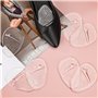 Yesaler Coussinets d'Avant-pied Demi Semelles 4 Paires Coussinet Semelles Antidérapantes Avant Pied Les Femmes Transparent pour