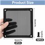 Jesustree Filtres de Ventilateur en PVC, 120mm Filtre Grille Ventilation PC, Boîtier en Maille Anti-Poussière avec Cadre Magnéti