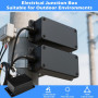 WEFHEF 2 Pcs Boîte de Dérivation Étanche Extérieur IP65, Boîtier Électrique Étanche Extérieur, Petite Boîte de Jonction Électriq