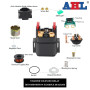 AHL Relais de solénoïde de démarreur pour YAMAHA BRUIN 350 YFM350 2004 2005 2006 ATV