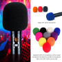 PMELCXD Coloré Microphone Bonnettes, 10 PCS Mousse Micro Anti Bruit, Housse de protection en mousse pour rendre le microphone an